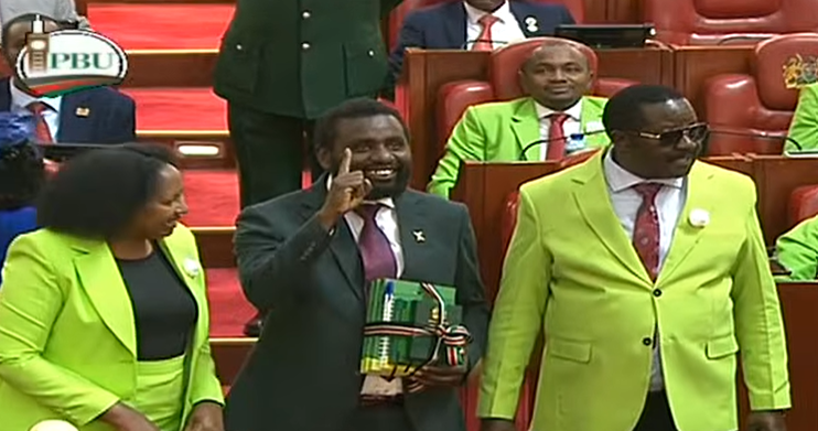 A file photo of Ol Kalou MP Sammy Douglas in the National Assembly.